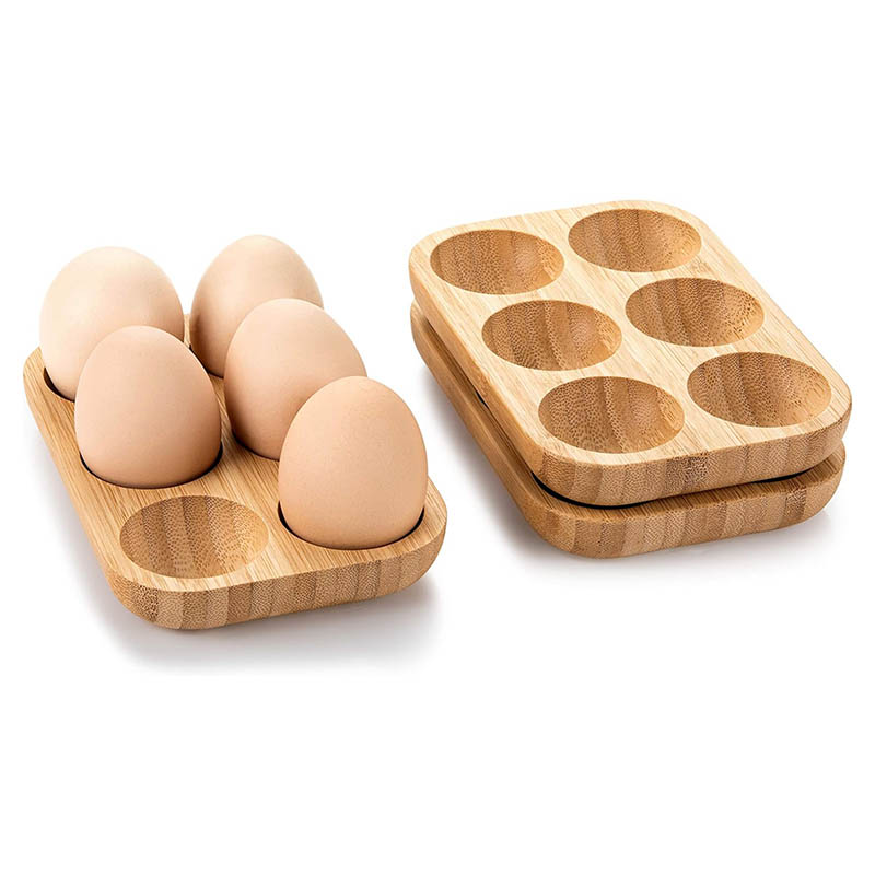 Bamboo Egg Display Tray Set Egg Containers