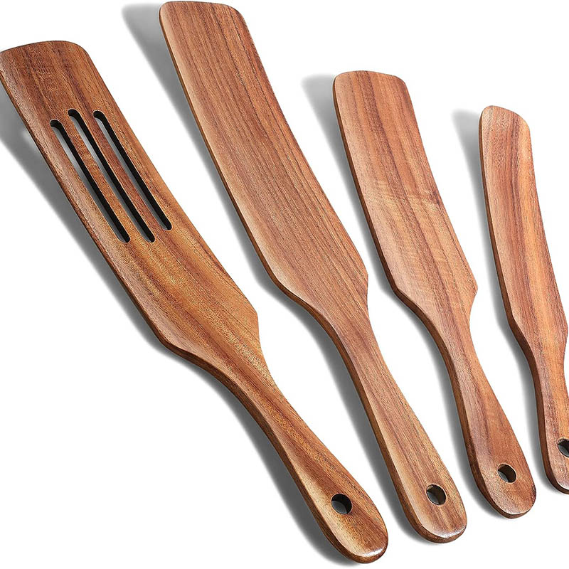 Acacia Wood Kitchen Utensils Spurtle Set for Cooking