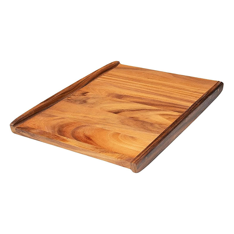 Acacia Wood Pastry Board with Lipped Edges