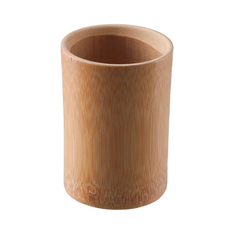 Exquisite bamboo toothbrush cup to add a natural flavor to your bathroom