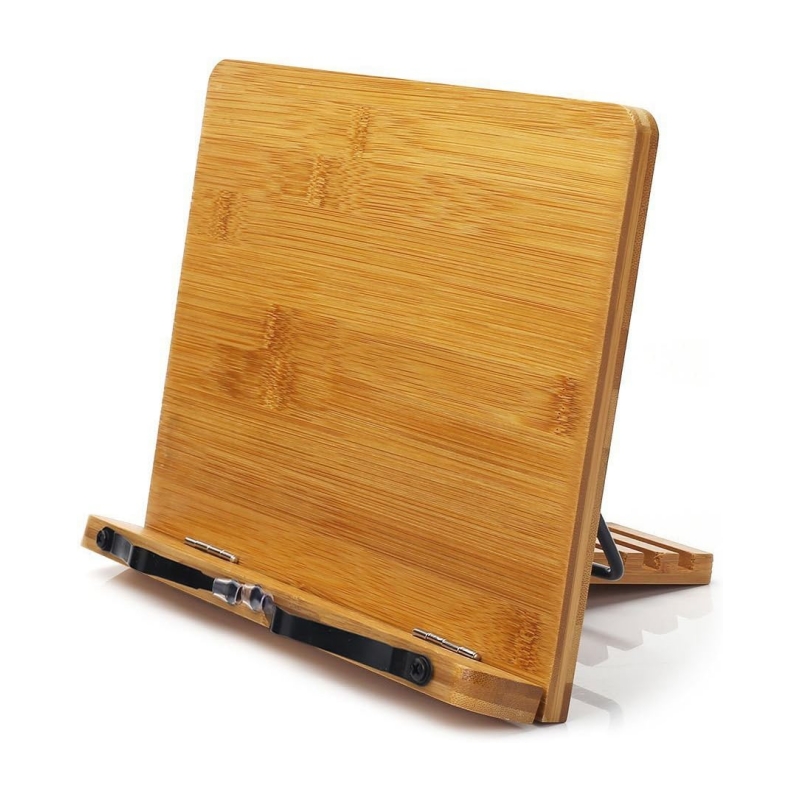 Eco-friendly bamboo bookstands are fashionable and can improve the cleanliness of the space