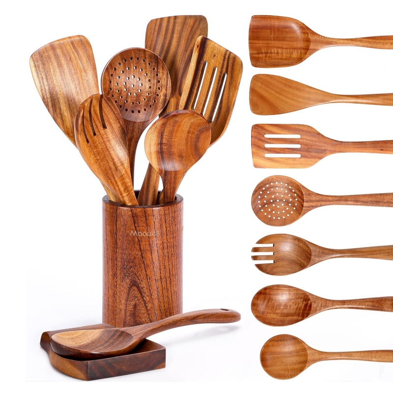 Wooden kitchenware for you to create a more comfortable cooking space