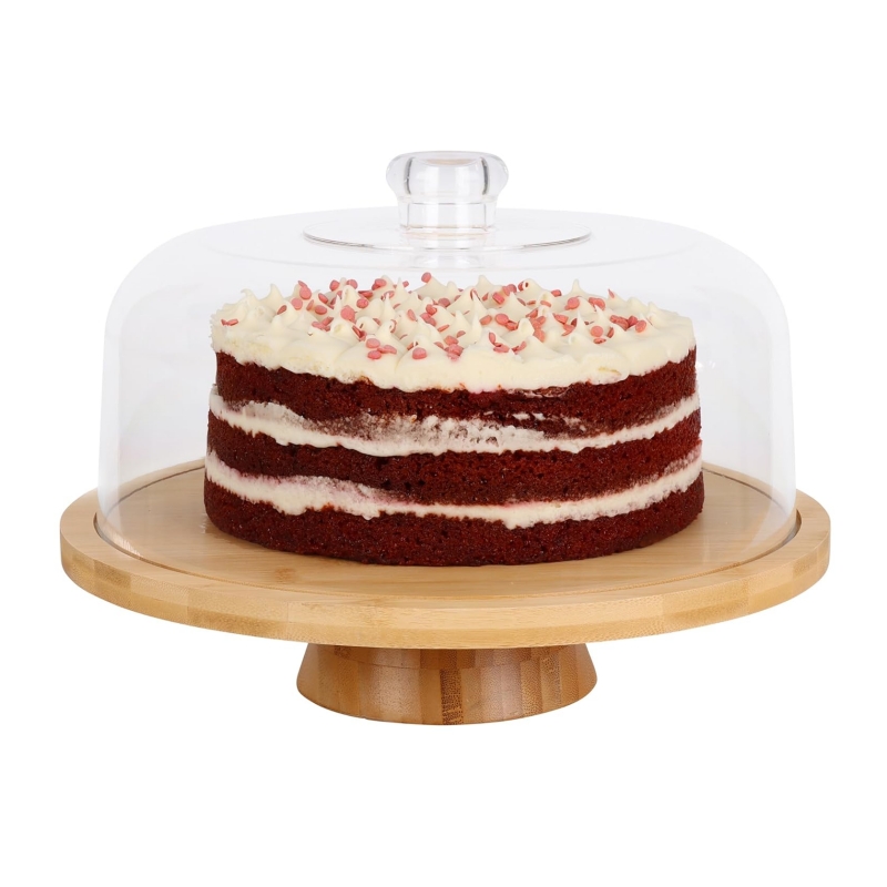 Natural style bamboo cake stand to make your party unique