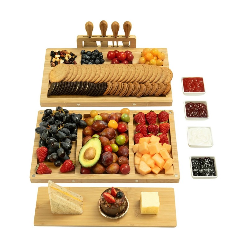 Bamboo cheese boards give food a more natural flavor