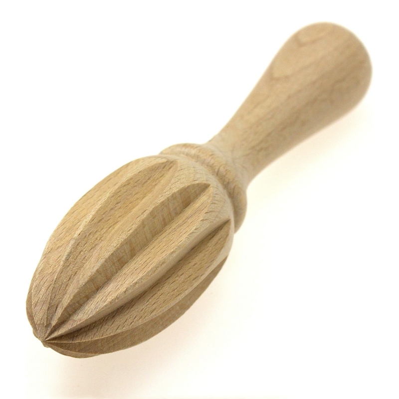 The wooden juicing tools are simple to use but can produce delicious juice