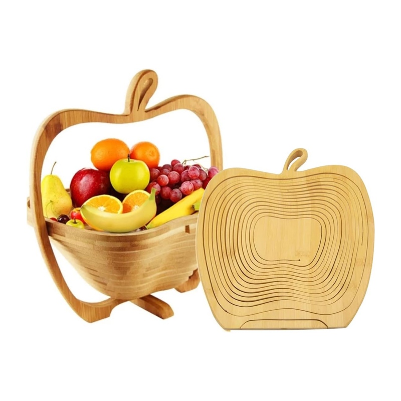 Eco-friendly and durable bamboo fruit baskets are a must-have for families