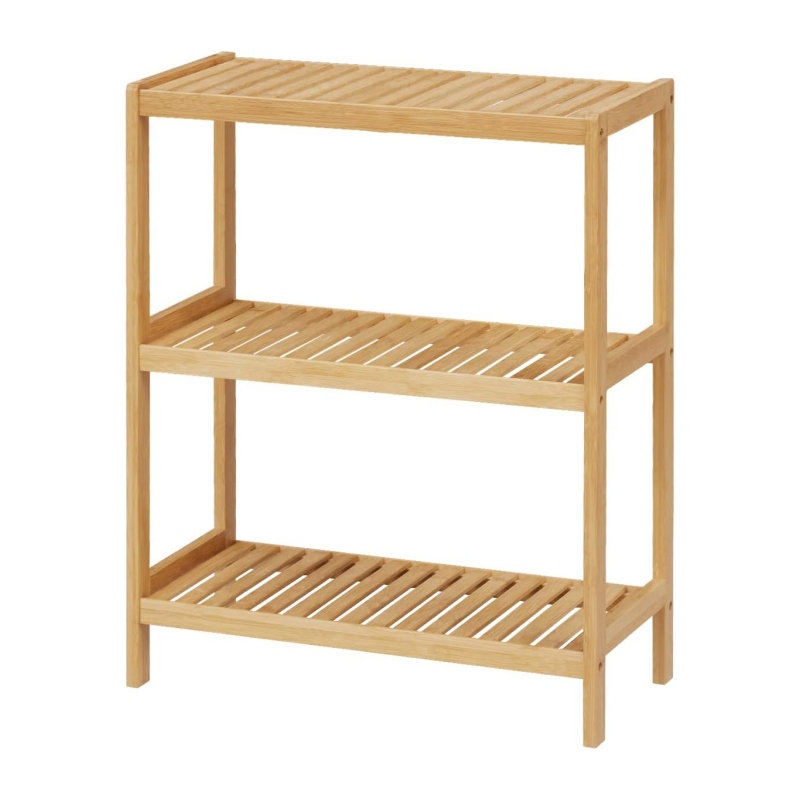 Bamboo shelving provides an efficient and environmentally friendly storage solution for the home