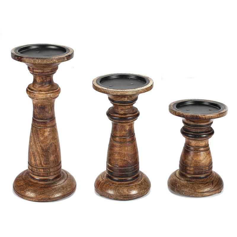 Matching tips for wooden candle bases suitable for various home styles