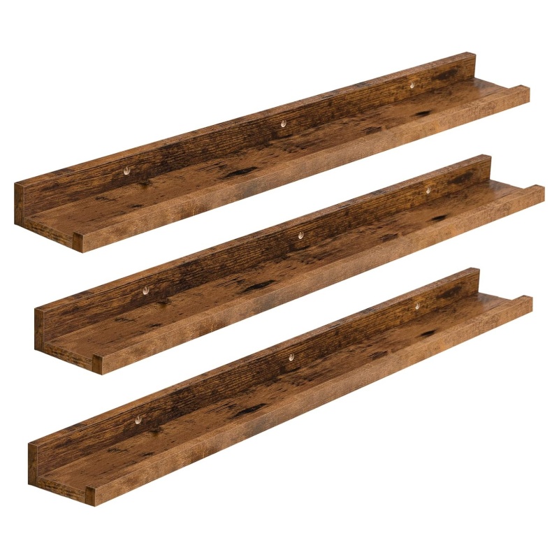Wooden wall-mounted shelves are an excellent choice for enhancing the style of your home