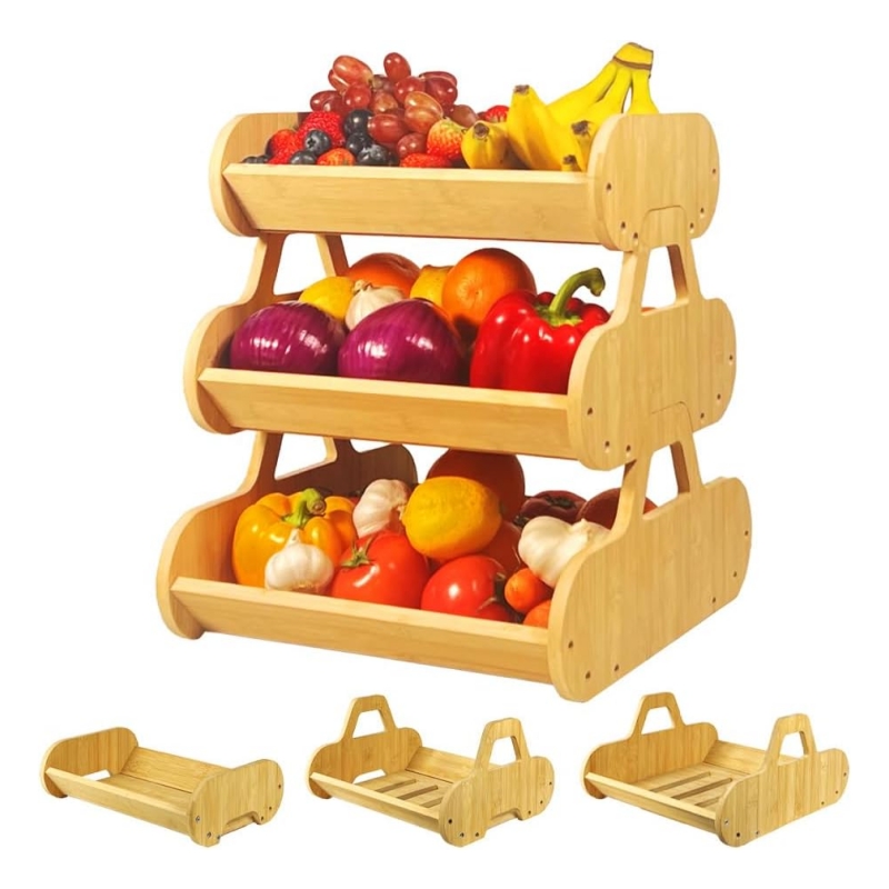 Bamboo fruit baskets make home decoration more natural and tasteful