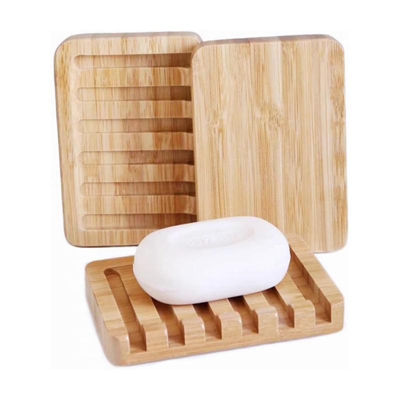 The bamboo soap rack is an essential item to enhance your bathing experience