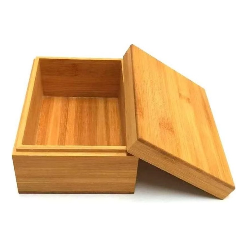 Bamboo storage boxes help achieve efficient space management