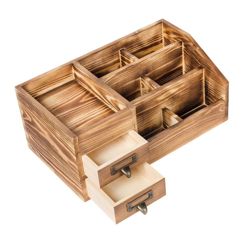 The ingenious design of wooden office storage creates an ideal working environment