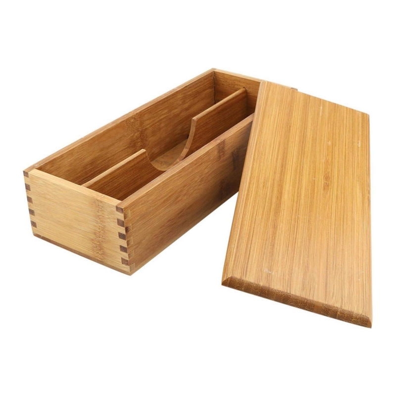 Bamboo storage boxes help you easily maximize your space