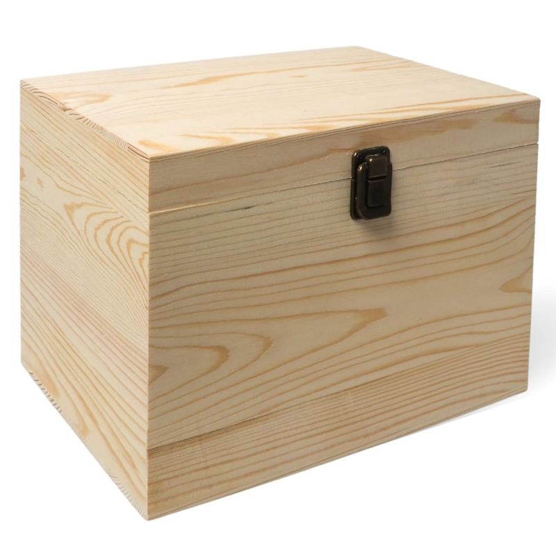 The wooden storage box that is essential for home use is elegant and practical
