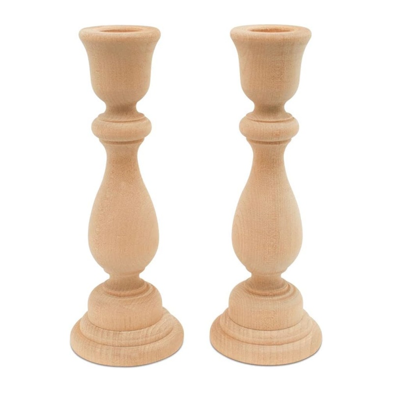 The eco-friendly design of the wooden candlestick complements modern homes perfectly