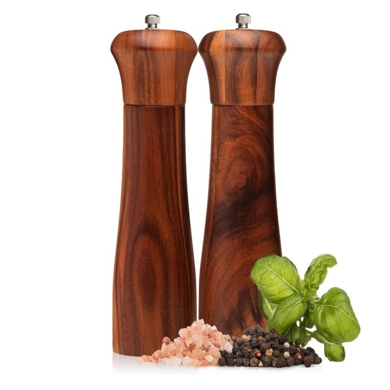 The wooden pepper grinder is simply designed yet full of charm