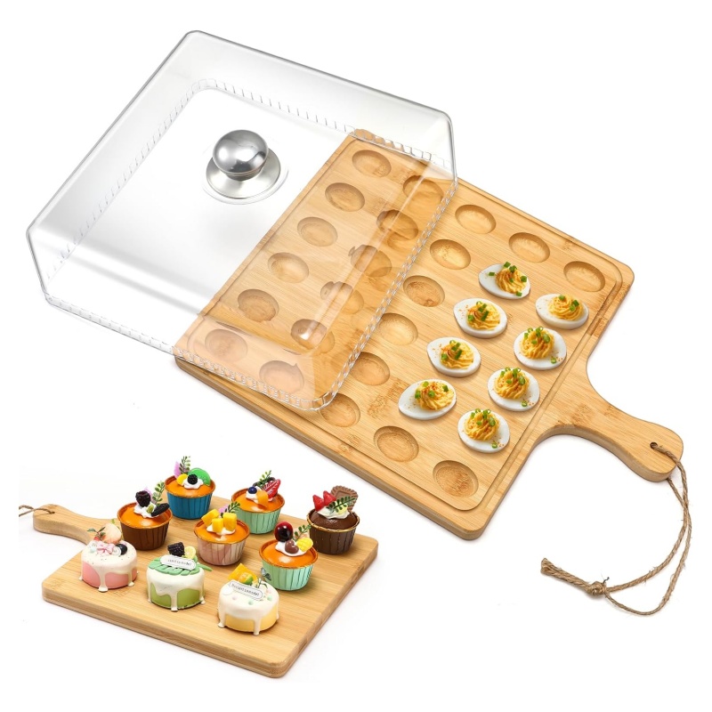 The bamboo egg tray brings you a brand-new cooking experience