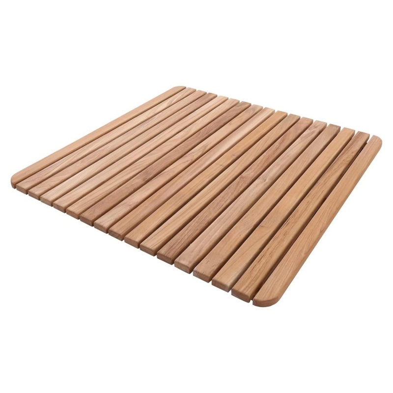 The advantages of wooden bathroom floor mats help upgrade your bathroom