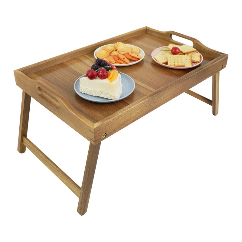 Manual polishing bamboo and wood bed table corner does not hurt hands