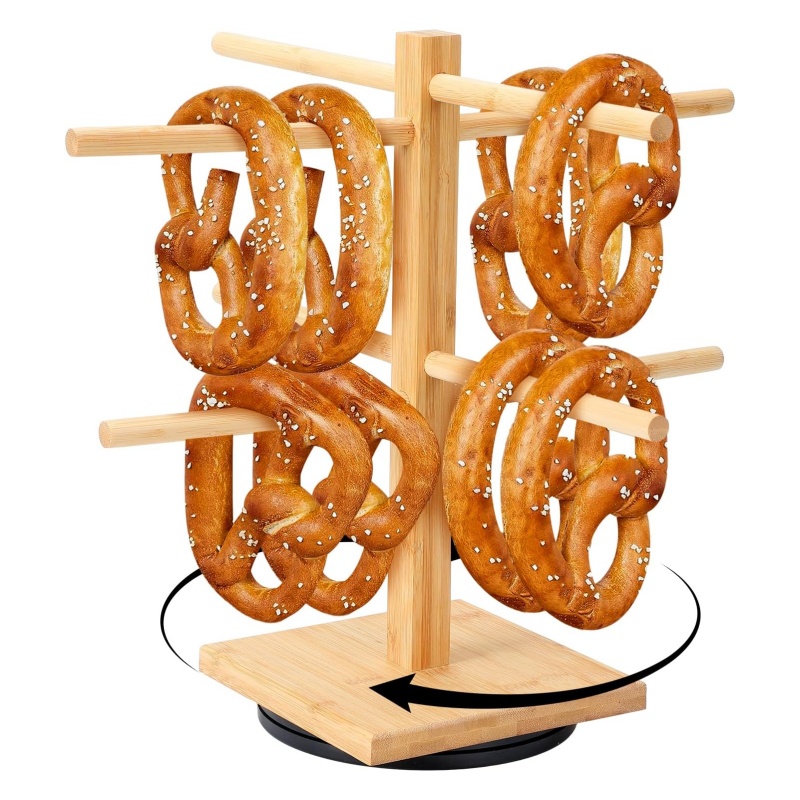 How can bamboo display stands enhance the display effect of stores