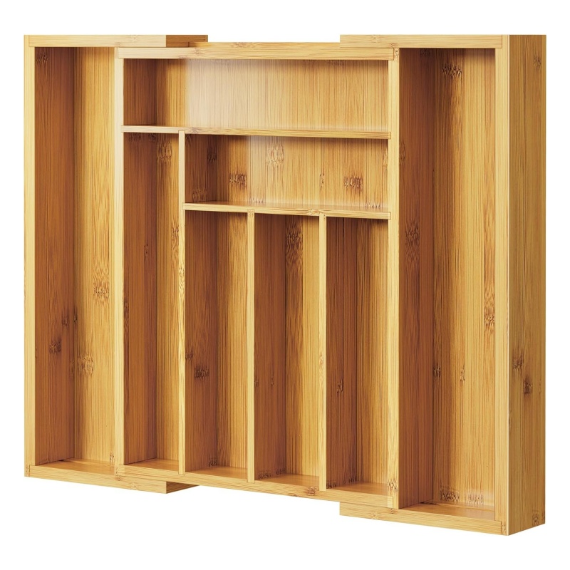 Delicate bamboo drawer organizer makes home more tasteful