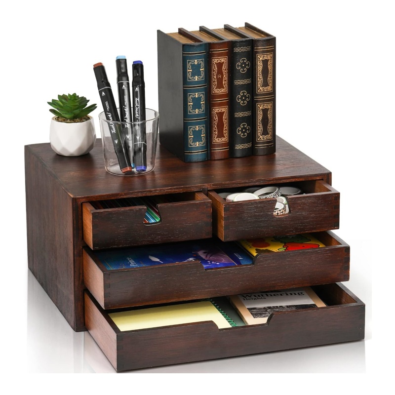 Wooden desk organizer changes the way you think about desk organizing