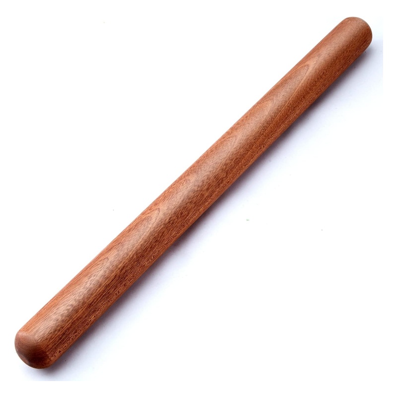 Non-slip wooden rolling pin makes the first pastry successful