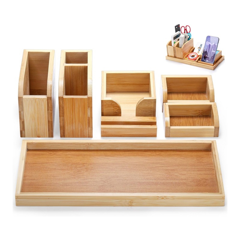 The beautiful bamboo storage box adds a unique flavor to the home