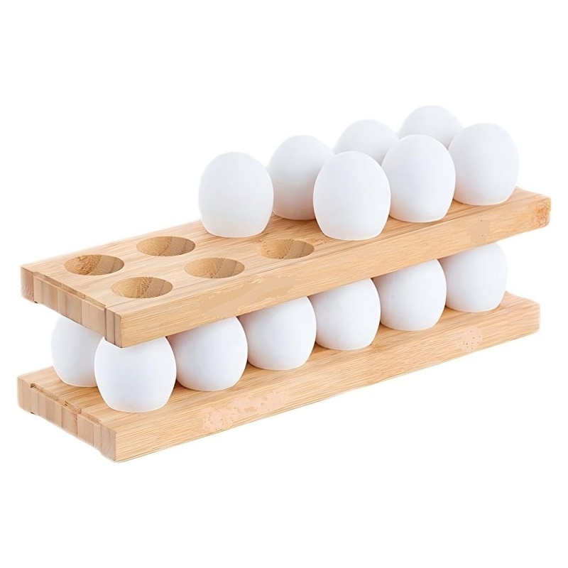 The original color bamboo egg plate retains the natural texture