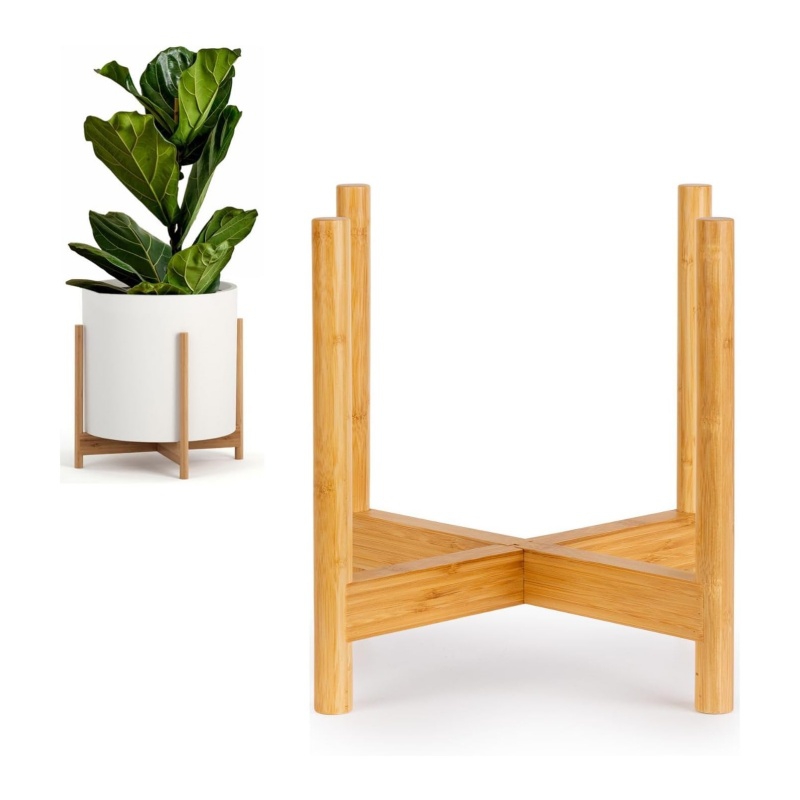 Using bamboo flowerpot bases makes your plants healthier