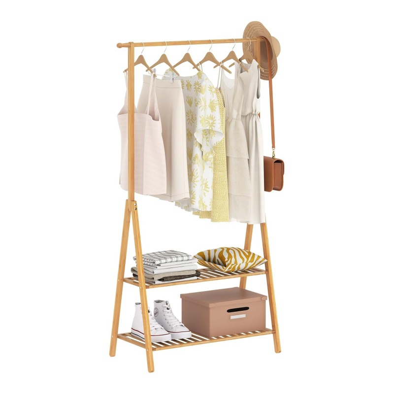 The versatility and practicality of bamboo clothing racks