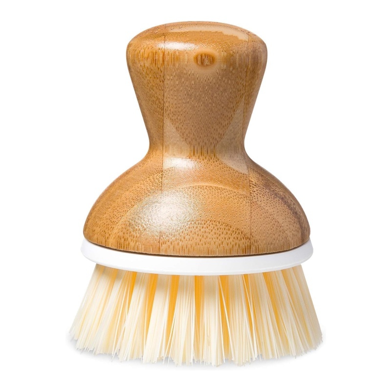 The bamboo kitchen brush is a green cleaning tool for home kitchens